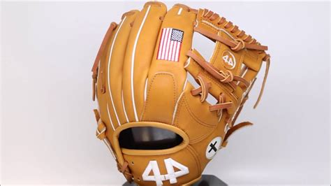 44 Pro Custom Baseball Glove Signature Series Tan White I web - YouTube