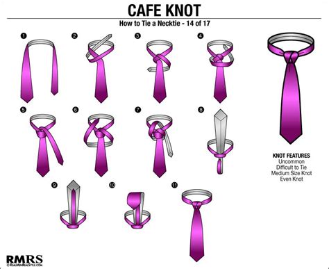 How To Tie The Cafe Knot - RMRS | Tie a necktie, Neck tie knots, Tie knots