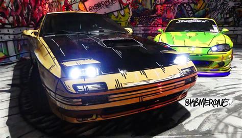 Graffiti Artist Paints Incredible Initial D Manga-Style Art Cars