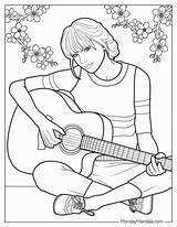 40 Taylor Swift Coloring Pages Free PDF Printables sketch template