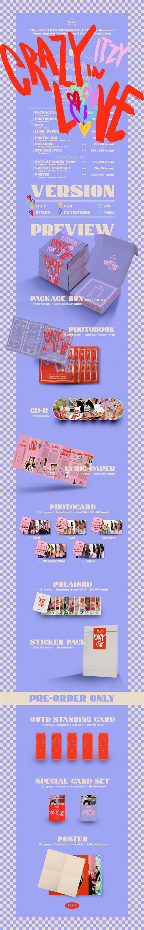 ITZY The 1st Album [CRAZY IN LOVE] Pre-order open at MyMusicTaste ...