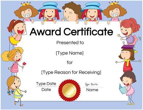 Free Custom Certificates for Kids | Customize Online & Print at Home