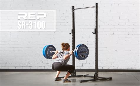 Amazon.com : REP FITNESS SR-3100 – Squat Rack with Pull-Up Bar : Sports & Outdoors