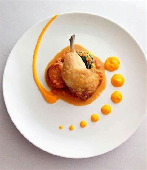 Resultado de imagem para chicken ballotine plating | Gourmet food plating, Michelin food, Food