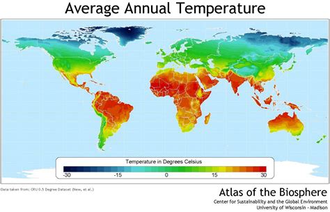 Average annual temperature | World temperature map, World temperatures ...