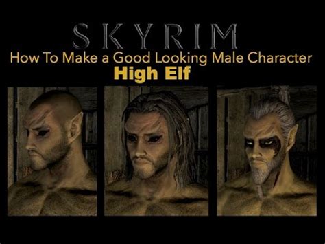 Skyrim Special Edition How To Make a Good Looking Character - High Elf ...