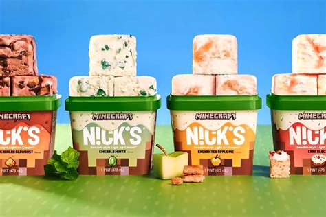 Nick's and Minecraft's limited edition keto-friendly ice creams