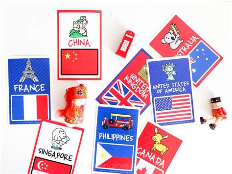 World Flags Printable Flash Cards (FREE DOWNLOAD)