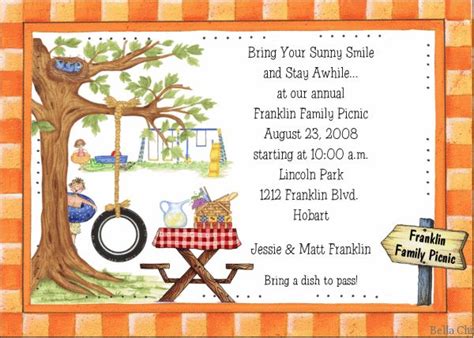 family reunion picnic invitation - Google Search | Family reunion invitations templates, Family ...