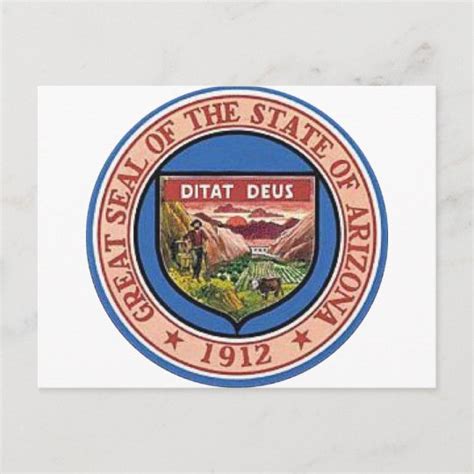 Arizona State Seal Postcard | Zazzle.com