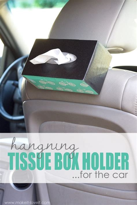 10-Minute DIY: Hanging Tissue Box Holder...for the CAR!! | Make It ...