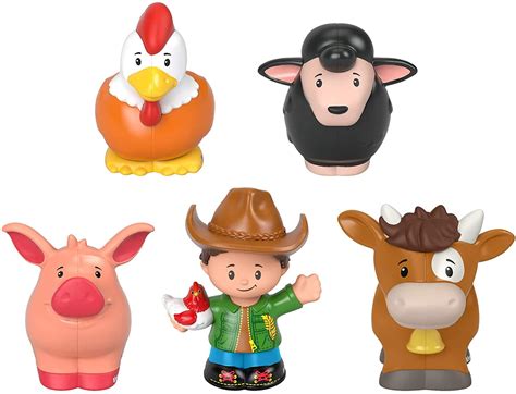 Fisher-Price Little People Farmer & Animals Action Figure Set, 5 Pieces - Walmart.com