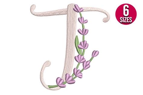 Lavender Font Letter J · Creative Fabrica