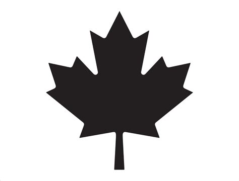 Canadian maple leaf silhouette 46527981 Vector Art at Vecteezy