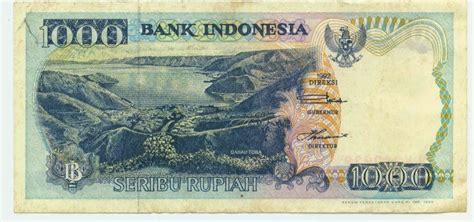 Uang Kertas 1000 Rupiah 1992 Danau Toba – Lompat Batu Pulau Nias