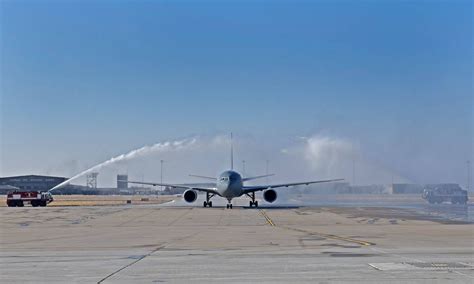 U.S. Air Force KC-46A Pegasus aerial refueling tanker at McConnell AFB ...