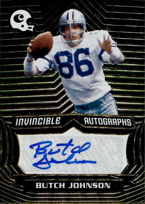 2021 Butch Johnson Panini Chronicles INVINCIBLE AUTO AUTOGRAPH #INV-BJ