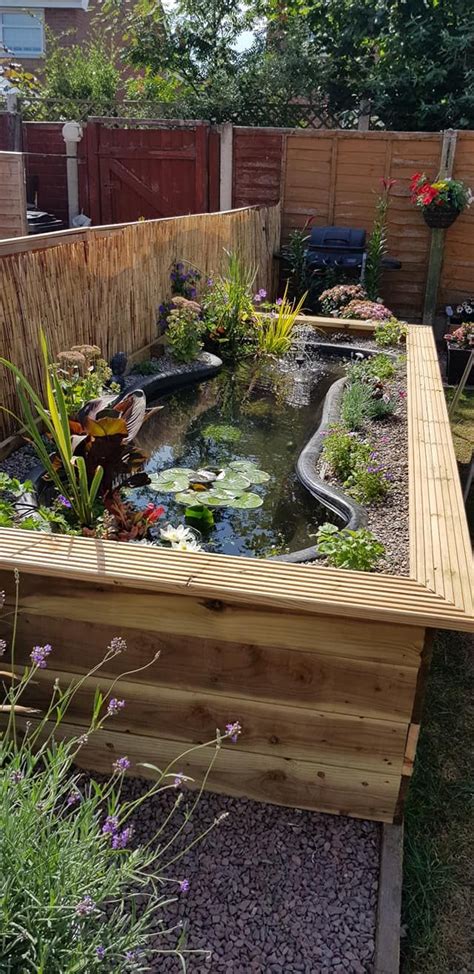 Raised bed pond | Diy ponds backyard, Ponds backyard, Garden pond design