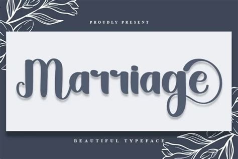 Marriage Font - fontforlife.com