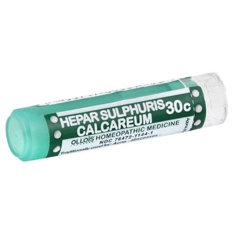 Ollois Hepar Sulphuris Calcareum 30c Pellets, Acne Relief, 80 Ct - Walmart.com - Walmart.com