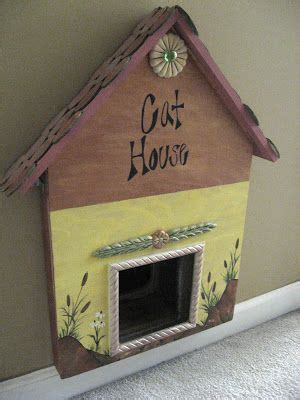 Cat House: Image by Christy's Thrify Decorating Blog Gato Diy, Pet ...