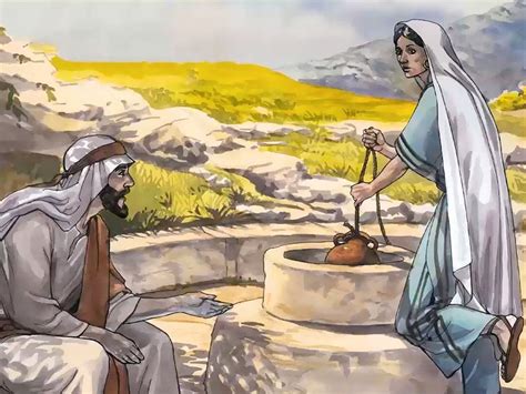 Jesus talks with a Samaritan woman about 'Living water'. (John 4:1-42) | Jesus second coming ...