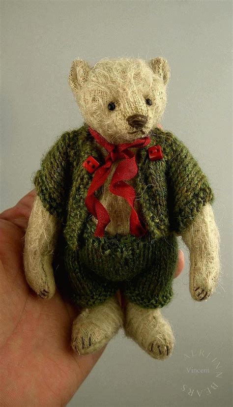 Vincent Miniature Mohair Artist Teddy Bear From Aerlinn Bears | Etsy ...