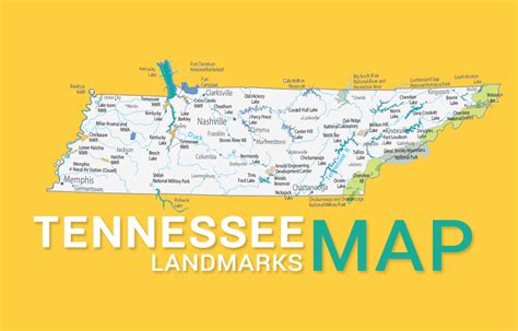 Tennessee State Map - Places and Landmarks - GIS Geography