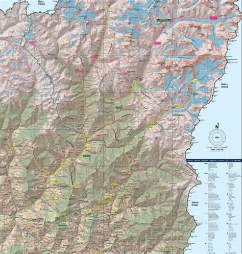 Maps of the Kangchenjunga Region