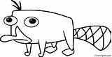 Perry The Platypus Coloring Page  ColoringAll sketch template
