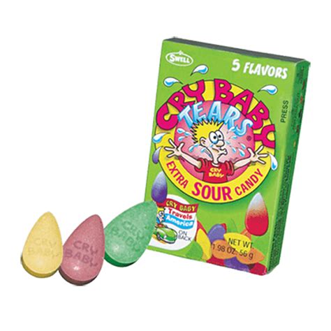 Cry Baby Tears Sour Candy 5 Flavor 1.98oz (24 Count) – Pacific Distribution