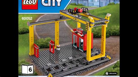 LEGO City Cargo Train 60052 Train Instructions Book DIY 6 - YouTube