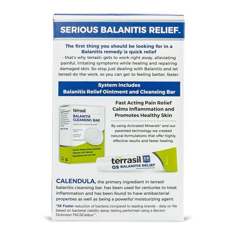 Terrasil Balanitis Treatment Ointment & Cleansing Bar System - Relief ...