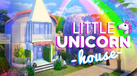 LITTLE UNICORN HOUSE!!! [ The Sims 4 House Building ] - YouTube