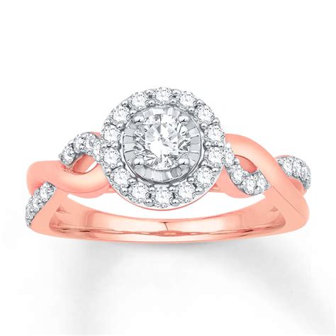 Jared - Diamond Engagement Ring 5/8 ct tw Round-cut 14K Rose Gold