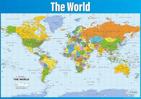 Geography Map Of The World | Kinderzimmer 2018