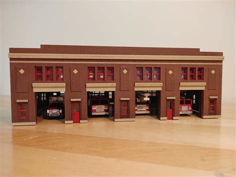 Cars, Trucks & Vans 1/64 Scale Chicago Style Fire Station with ...