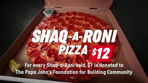 Papa John's Shaq-A-Roni Pizza TV Commercial, 'Extra' - iSpot.tv