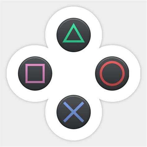 PS4 Controller Buttons - Playstation - Sticker | TeePublic