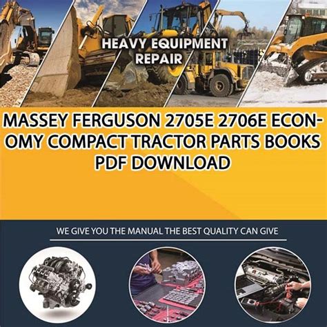 Massey Ferguson 2705E 2706E Economy Compact Tractor Parts Books Pdf ...