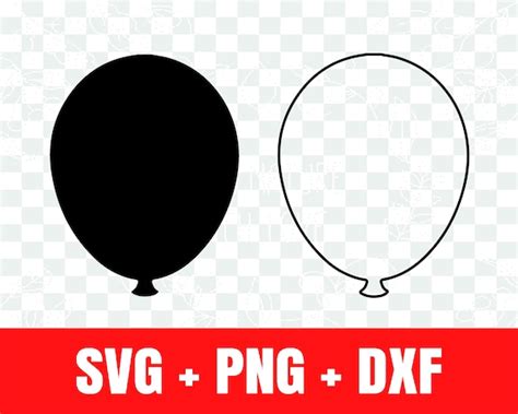 Balloon Svg Balloon Silhouette Svg Balloon Outline Svg - Etsy