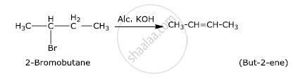 How do you convert: 2-bromobutane to but-2-ene - Chemistry | Shaalaa.com