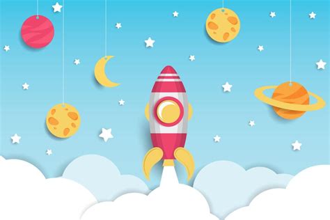 Kids Space Adventure – Print A Wallpaper