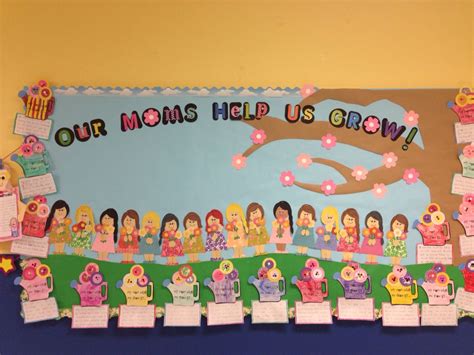 Mother's Day bulletin board...change to our parents help us grow bb in ...