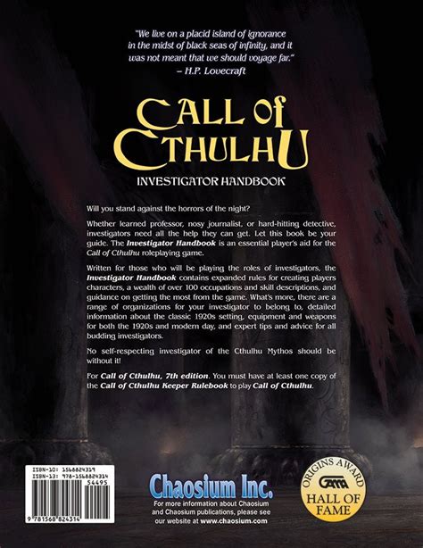 Call of cthulhu 7th edition skills