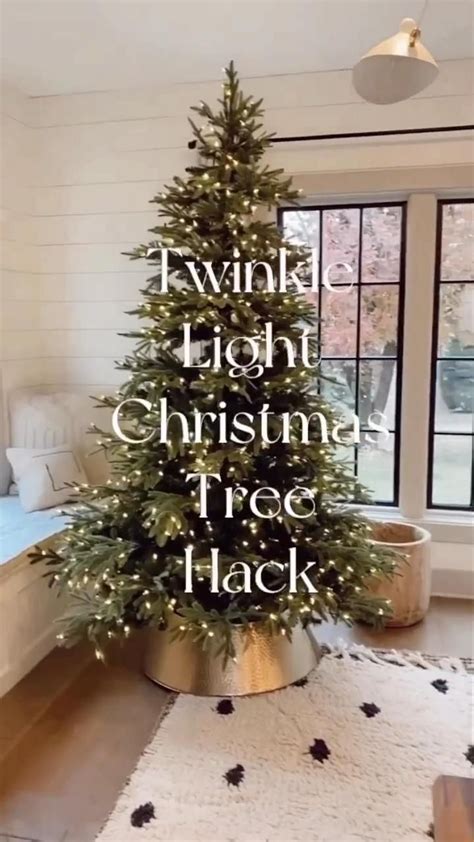 Twinkle Light Christmas Tree Hack | Christmas themes decorations ...