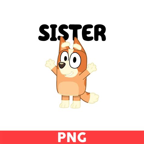 Bluey Bing Sister Svg, Sister Svg, Bluey Bingo Svg, Bingo Sv | Inspire ...