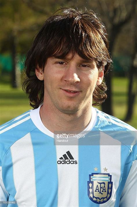 Midfielder Lionel Messi of Argentina's National team for the 2010 ...