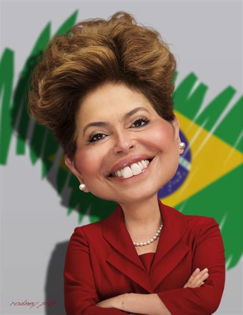 Dilma Rousseff 2550 x 3300 - Rodney Pike Humorous Illustrator