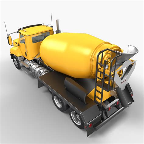 3d concrete mixer truck model